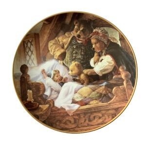 Edwin M Knowles Classic Fairytale Collector Plate Goldilocks And The Three Bears